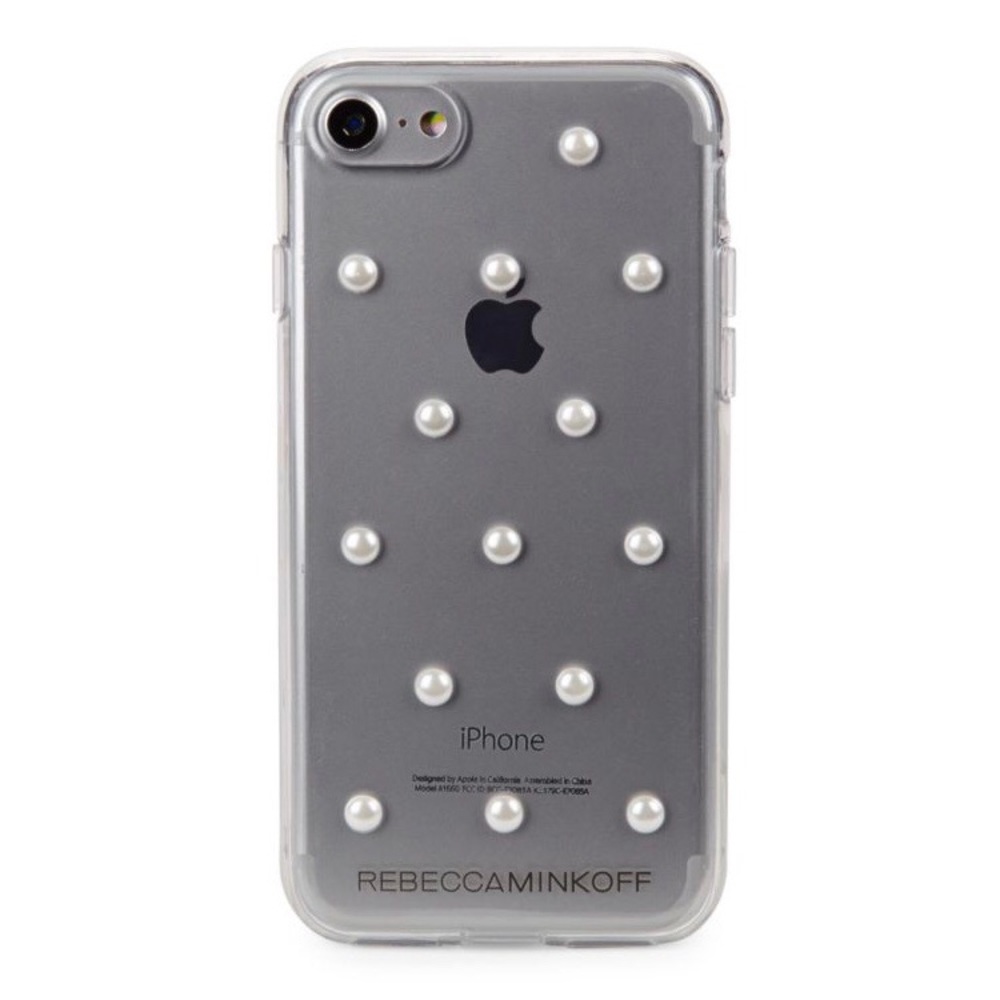 NWT Rebecca Minkoff Pearl Clear Pearl Stud Case